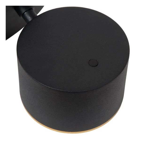 Lucide GIAN - Lámpara de pared - LED Regul. - 1x9W 2700K - Negro - detalle 2